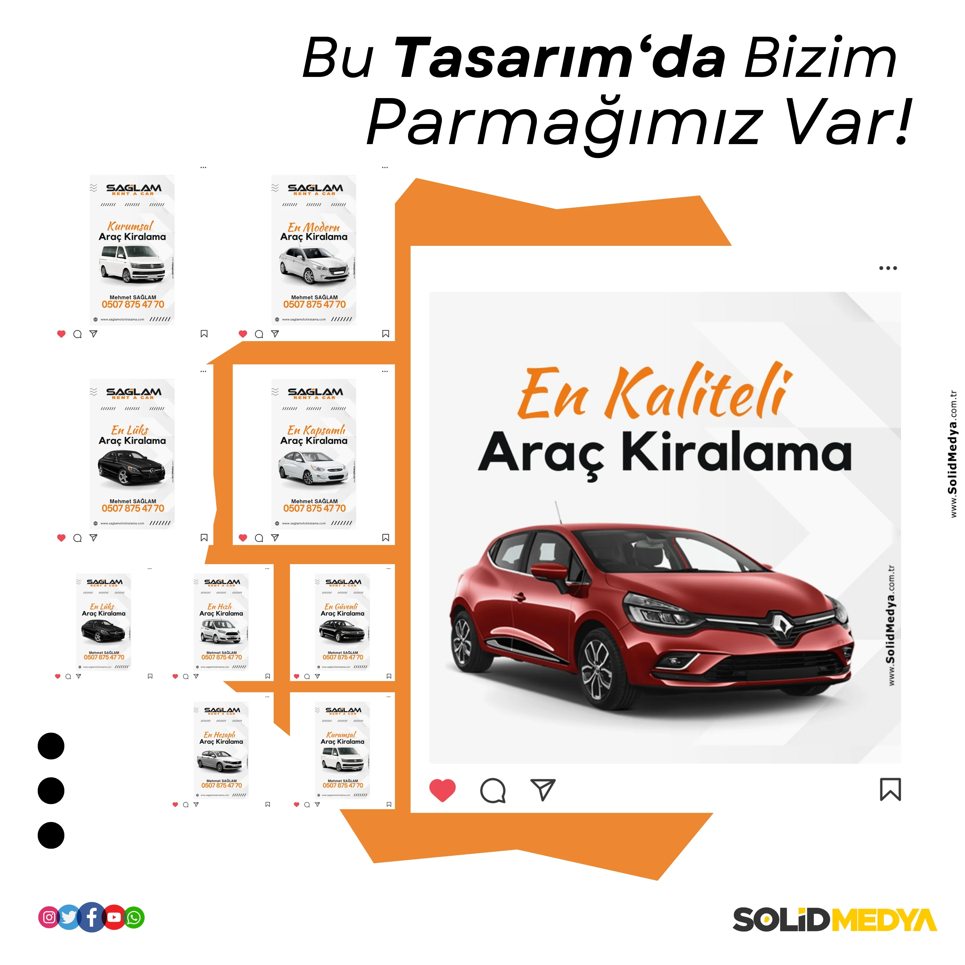 Saglamotokiralama - Grafiktasarim Projesi | Solid Medya