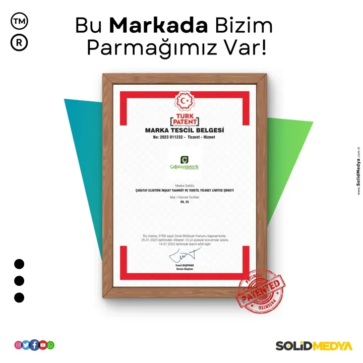 Cagatayelektrik — Marka Tescil Projesi | Solid Medya