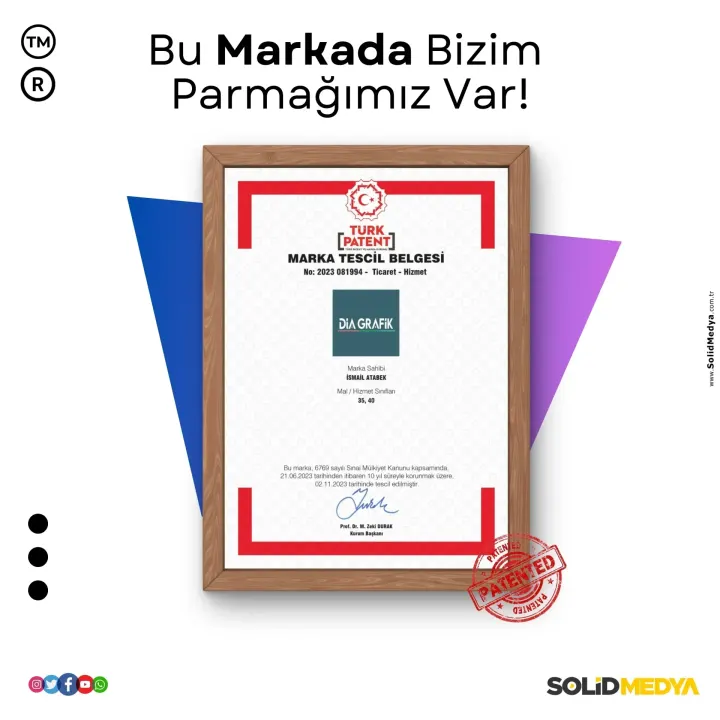 Diagrafik — Marka Tescil Projesi | Solid Medya