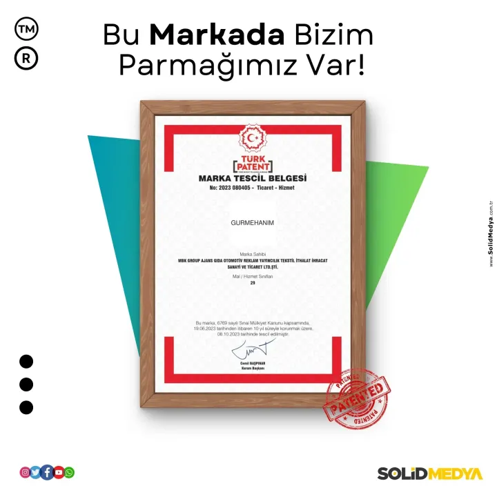 Gurmehanim — Marka Tescil Projesi | Solid Medya