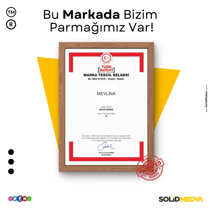 Mevlina — Marka Tescil Projesi | Solid Medya