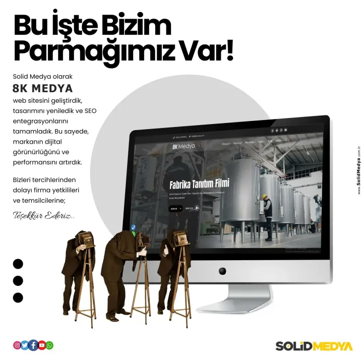 8Kmedya — Web Tasarım Projesi | Solid Medya