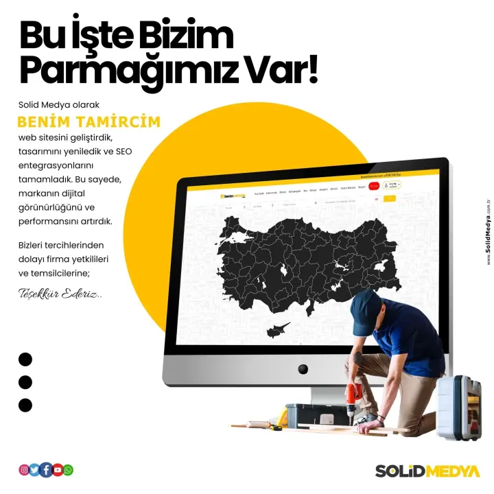 Benimtamircim Benimtamircim — Harita Projesi | Solid Medya