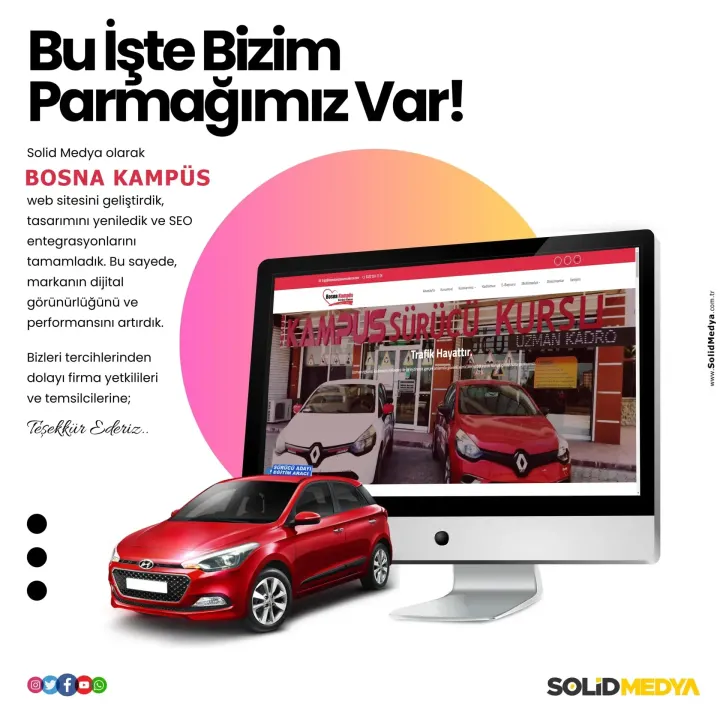 Bosnakampussurucukursu — Web Tasarım Projesi | Solid Medya