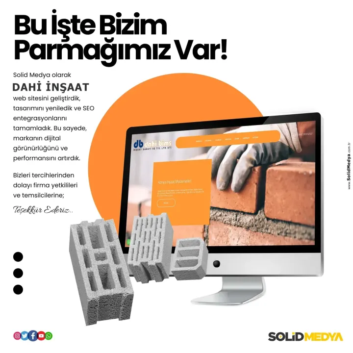 Dahibeton — Web Tasarım Projesi | Solid Medya
