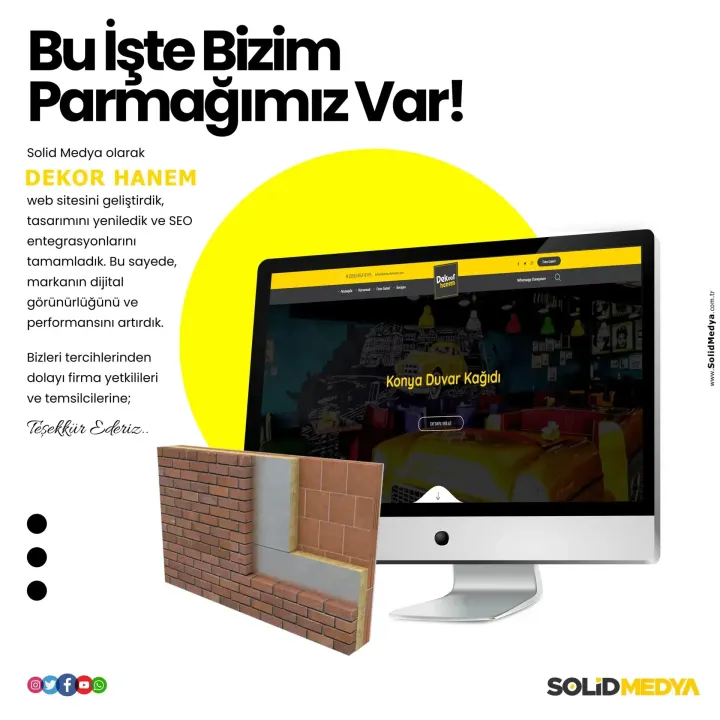 Dekorhanem — Web Tasarım Projesi | Solid Medya