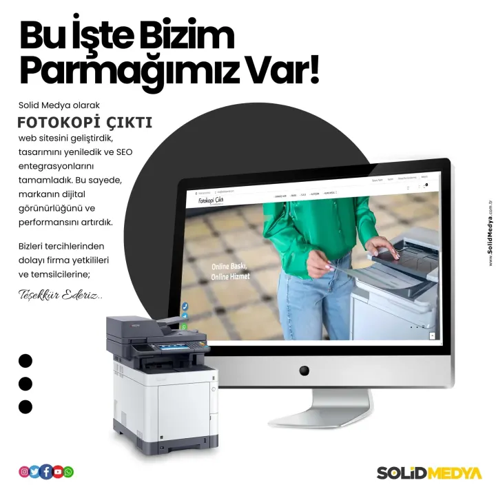 Fotokopicikti — Web Tasarım Projesi | Solid Medya