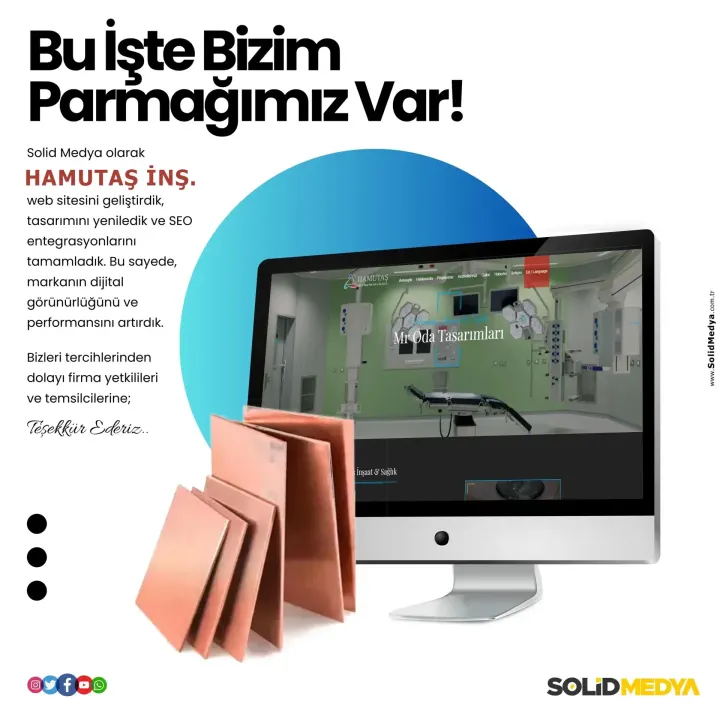 Hamutasinsaat — Web Tasarım Projesi | Solid Medya