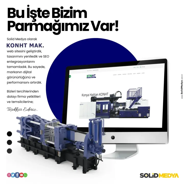 Konhtmakine — Web Tasarım Projesi | Solid Medya