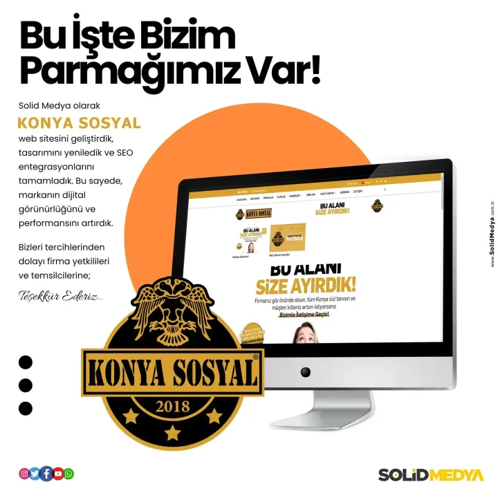 Konyasosyal — Web Tasarım Projesi | Solid Medya