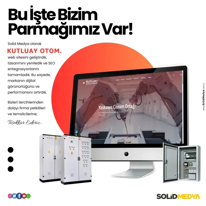 Kutluayotomasyon — Web Tasarım Projesi | Solid Medya