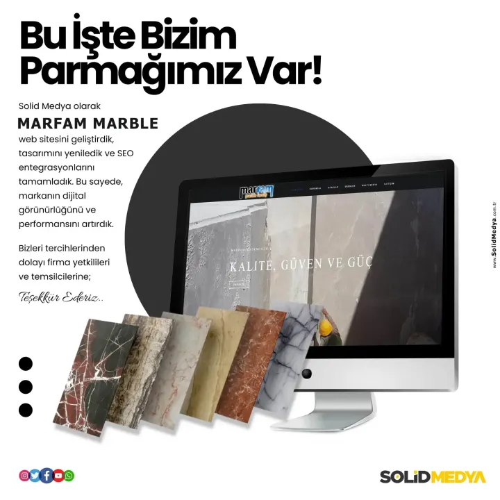 Marfammarble — Web Tasarım Projesi | Solid Medya