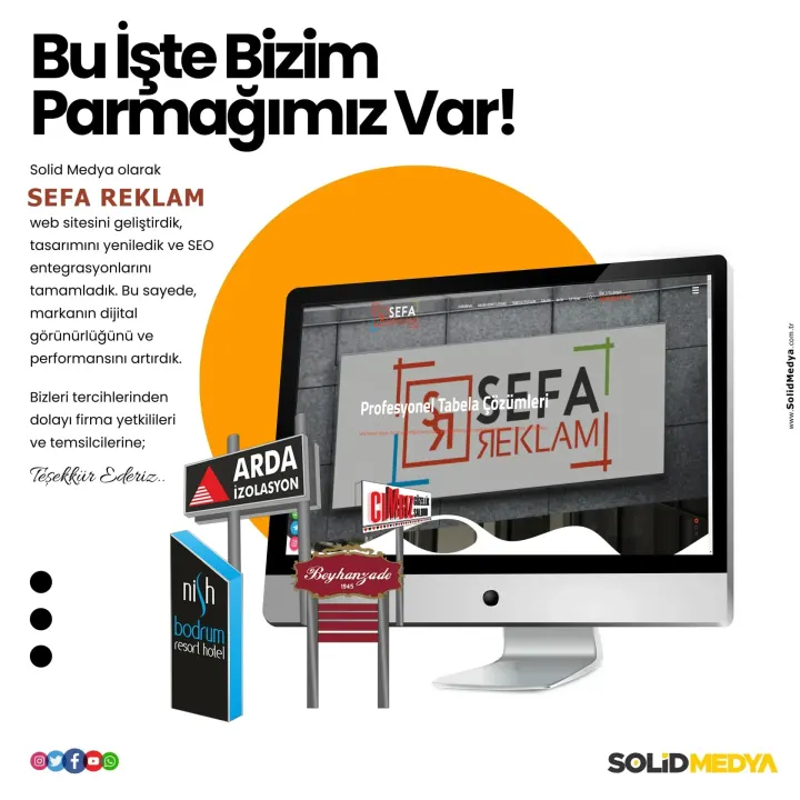 Sefareklam — Web Tasarım Projesi | Solid Medya