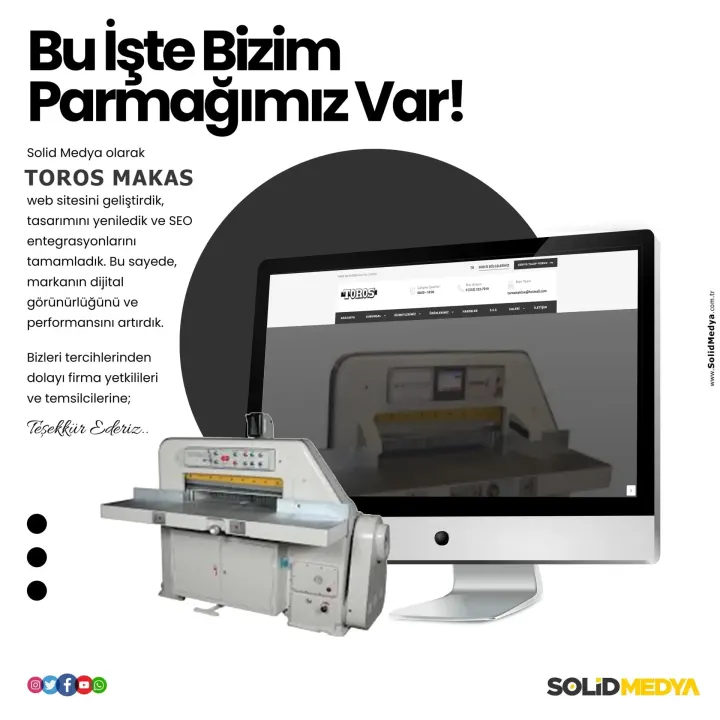 Torosgiyotinmakas — Web Tasarım Projesi | Solid Medya