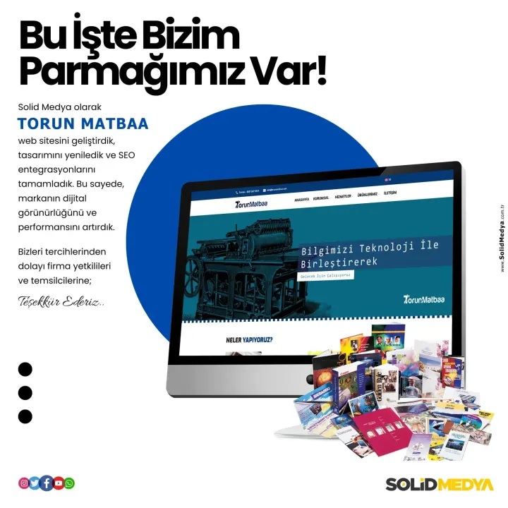 Torunmatbaa — Web Tasarım Projesi | Solid Medya