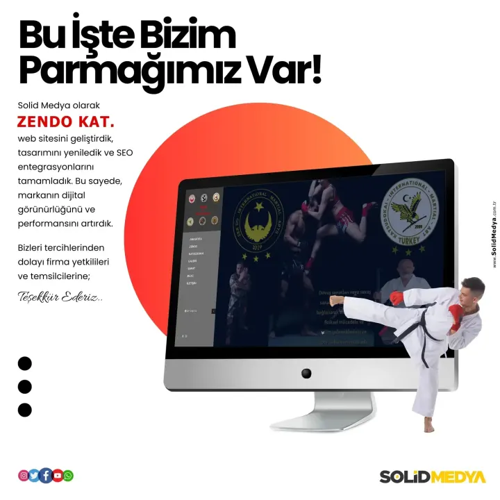 Zendotekvando — Web Tasarım Projesi | Solid Medya