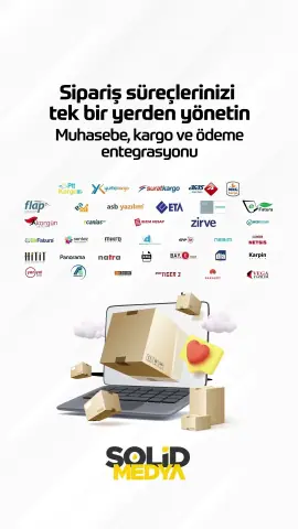 E-Ticaret sisteminiz ile tüm pazar yerlerinizi tek panelden yönetin. — Solid Medya reklam videosu